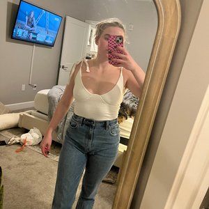 Princess Polly White Bodysuit with Ties